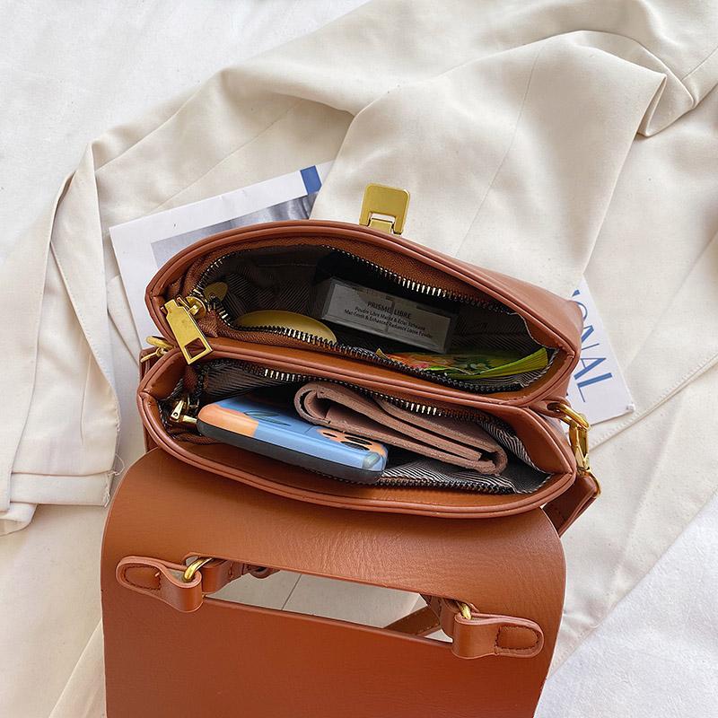 Ретро сумки для женщин в форме клапана, однотонные сумки через плечо с золотой застежкой, дизайнерская роскошная сумка-мессенджер