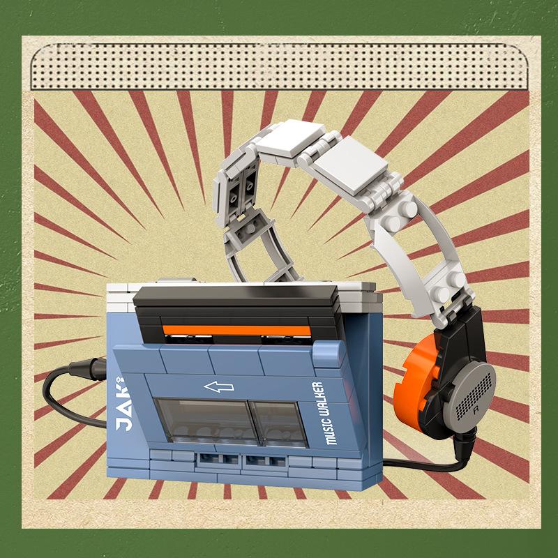 Ретро Электроприборы Мебель Компьютерные кассеты Walkman Игровые консоли Радио Строительные блоки Модель Кирпичи Наборы Игрушки