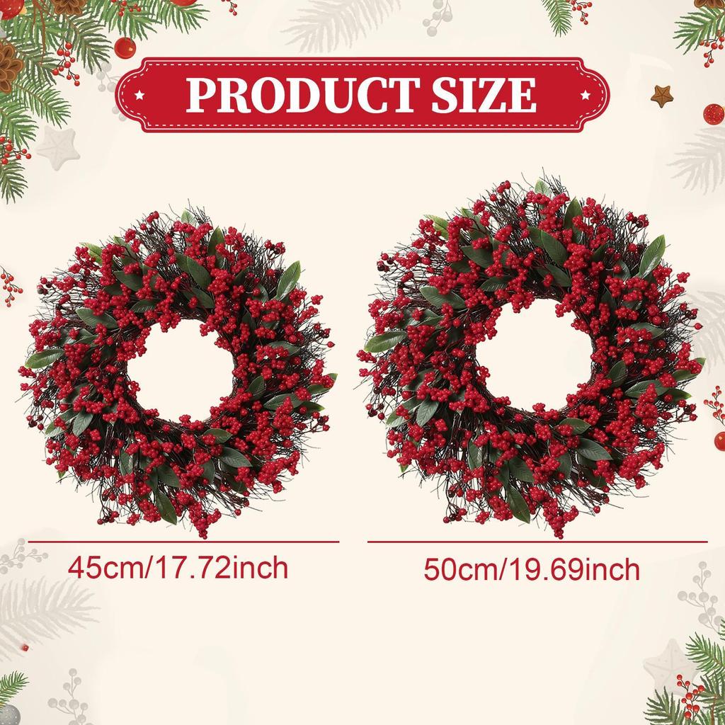 Искусственное рождественское украшение-венок Декоративная рождественская гирлянда для фестиваля, фермерского дома