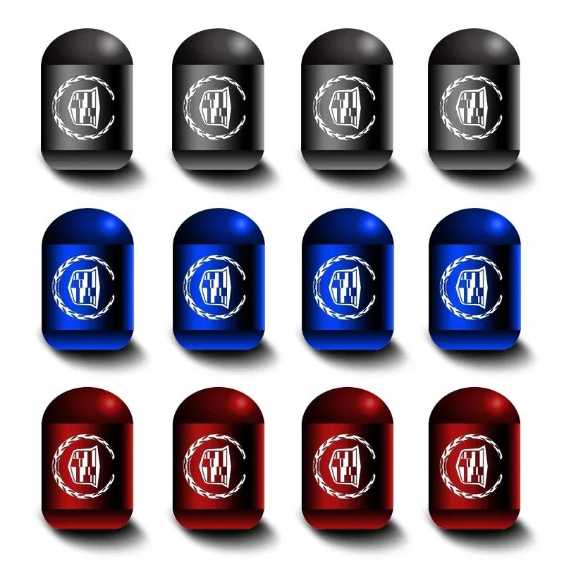 4pcs Car Wheel Tire Valve Stems Caps Accessories for Cadillac Escalade CTS CT5 XT5 XTS XLR BLS SLS STS ATS SRX Deville Tiburon zjvc48