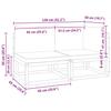 VidaXL Canapé de jardin avec coussins 2 places Bois Acacia et rotin 4008175