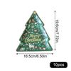 10pcs Cartoon Christmas Plate and Tableware Christmas Party Decoration Christmas Alien Plate