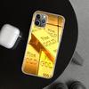 Чехол-бампер с узором из тонкого золота для iPhone 11 12 13 Mini 14 15 Plus 16 Pro Max 17 Air 7 8 + SE Художественный Индивидуальный Fundas