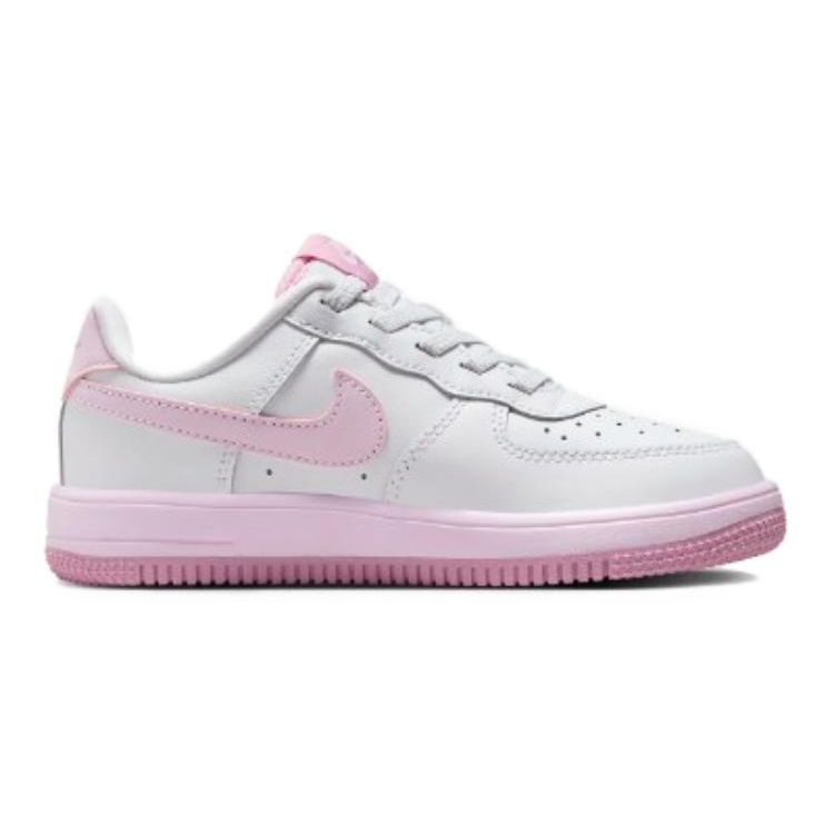 Nike Force 1 Low EasyOn PS белые розовые пенные детские кроссовки Elemental-Pink FN0237-100