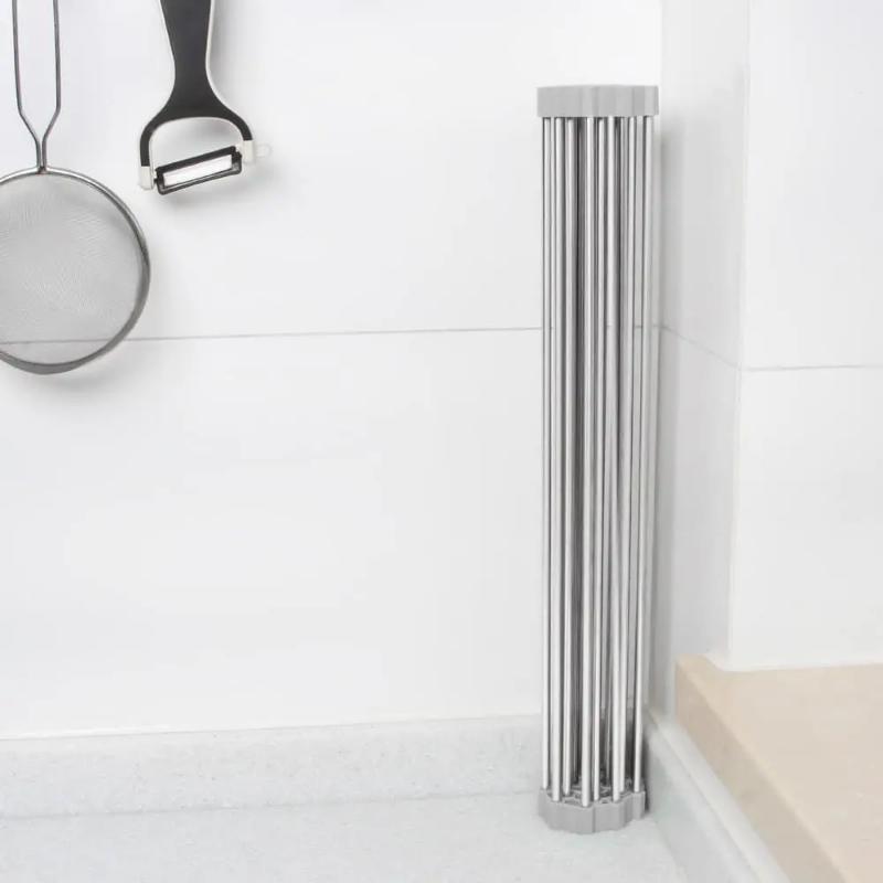 Stainless Steel Drainer Rack Sink Drainer Rack Portable Tableware Fruit Foldable Drying Rack Practical Kitchen Accessories