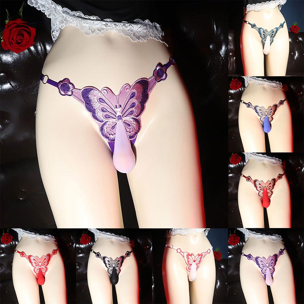 Mens Thongs Sissy Lingerie Low Waist Panties Pouch