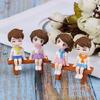 1Set Sweet Couple Diy Mini Miniature Figurine Garden Deco Seat Micro Landscape