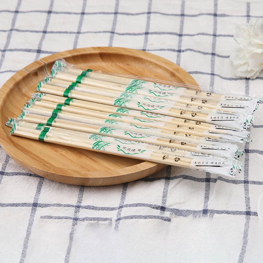 100 шт одноразовые палочки для еды раздельная упаковка бамбуковые круглые палочки для еды для ресторанов домашнего использования