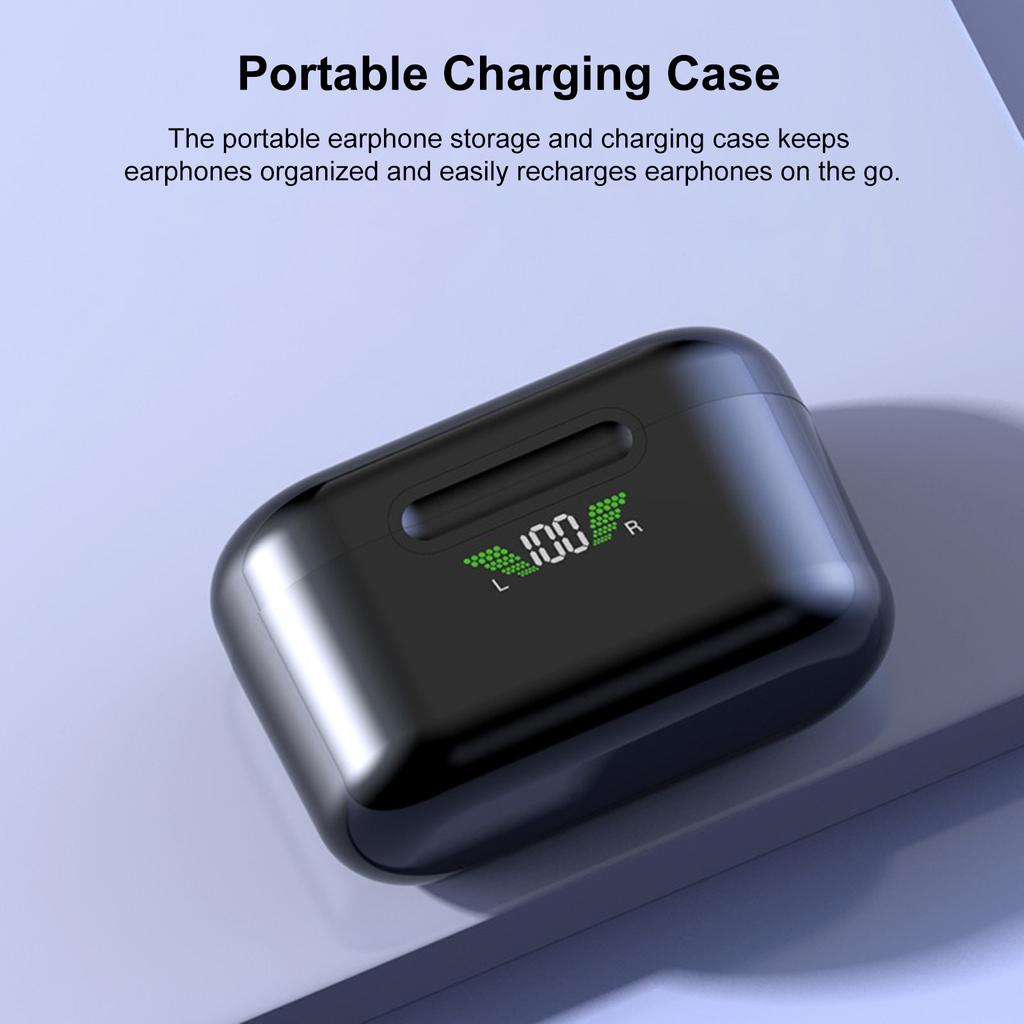 2in1 InEar BT Wireless Earbuds Hearing Aid with Charging Case Rechargeable Earphones and Hearing