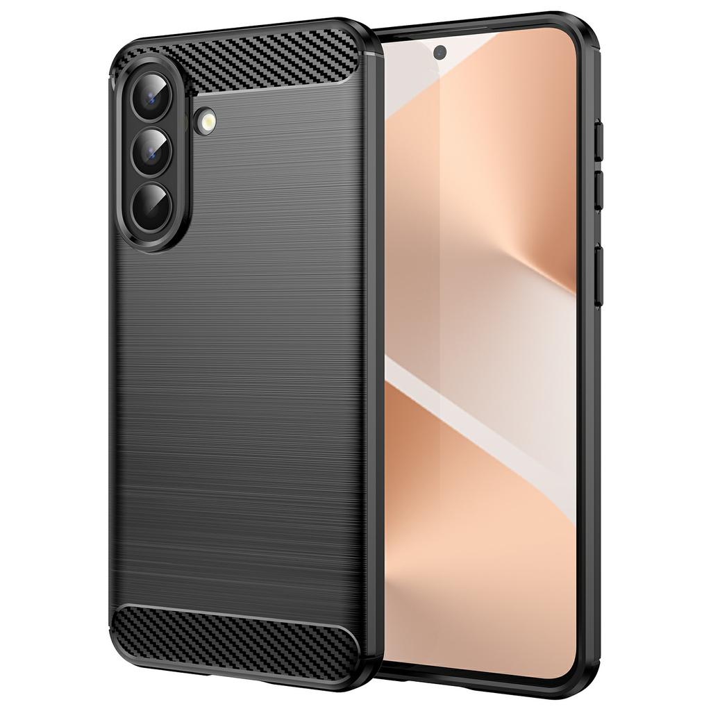 Для Samsung Galaxy A57 5G Чехол Защитная Крышка для Телефона Текстура Углеродного Волокна Матовая