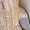 Dimanaf 2025 New Summer Women Long Knitted Dress Asymmetry Sleeve Basic Fashion Lace Dresses Casual Loose