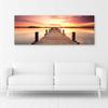 Canvas print, Sunset over a pier