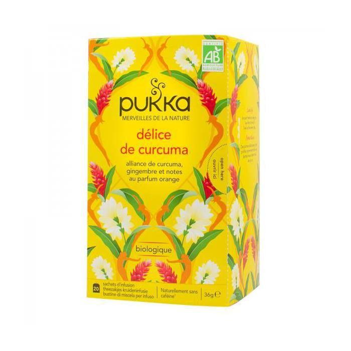 PUKKA - Infusion tonique de curcuma (curcuma actif) 20 sachets infuseurs