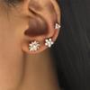 Bohemian No Piercing Crystal Rhinestone Ear Cuff Set Girls Women Wrap Stud Clip Earrings Ear Studs Fashion Women Jewelry