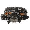 European And American Rhinestone Belt Men'S Belt Women'S Inlaid Skull Accessories Personalized Fashion Trend Women'S Pure Handmade Belt