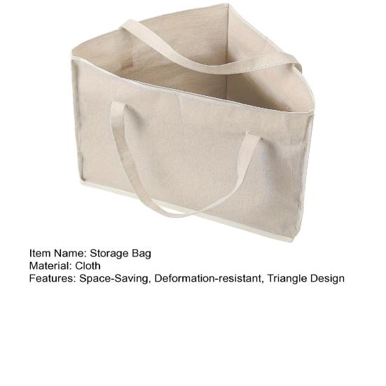 Подставка для вешалок для одежды Треугольная сумка для хранения с ручками Базовая пластина Органайзер для вешалок для одежды для гардероба для спальни, гардеробной, прачечной