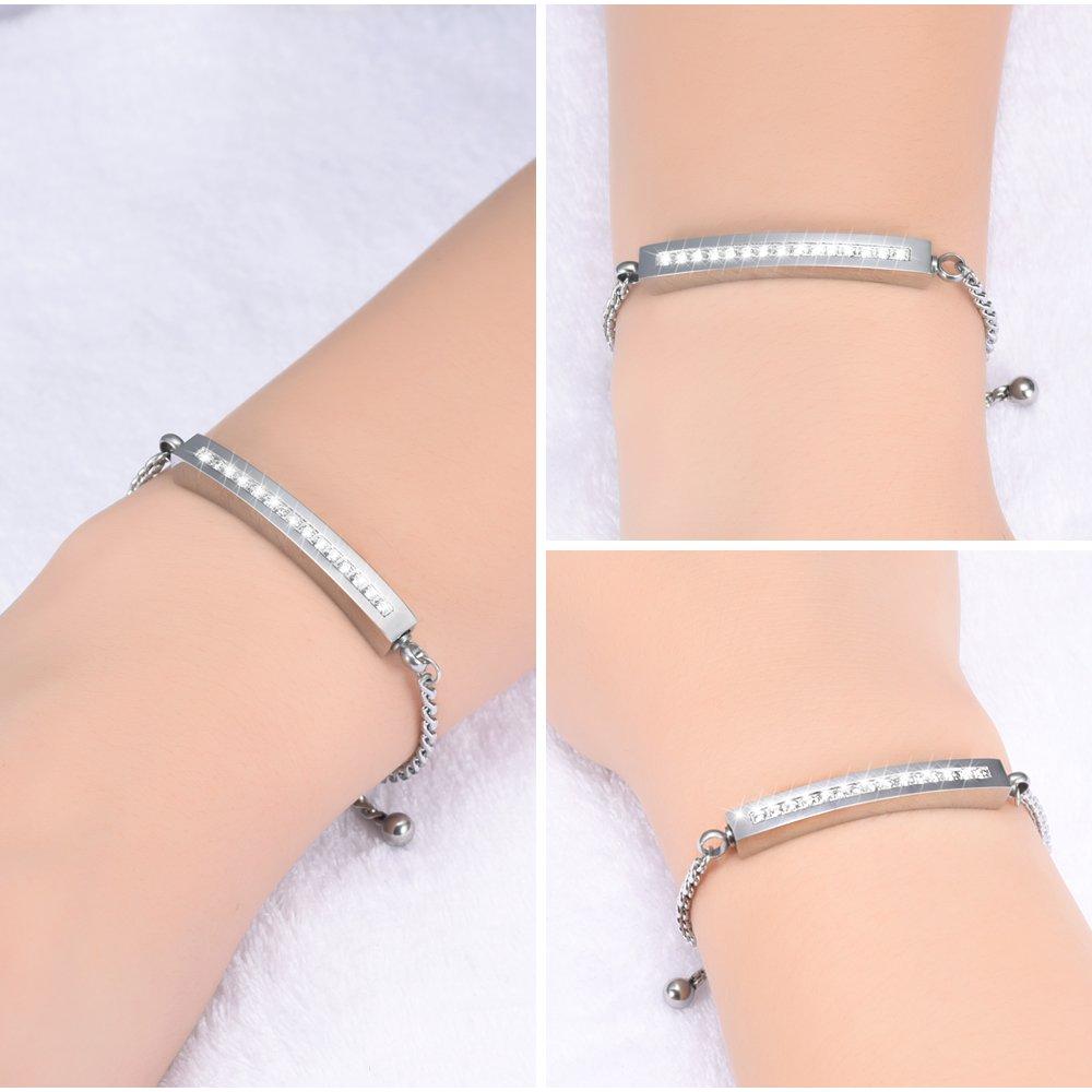 Браслет из нержавеющей стали с кристаллами для кремации, кубическая урна для пепла, медальон, памятный ювелирный браслет для пепла из нержавеющей стали, сталь, нет,