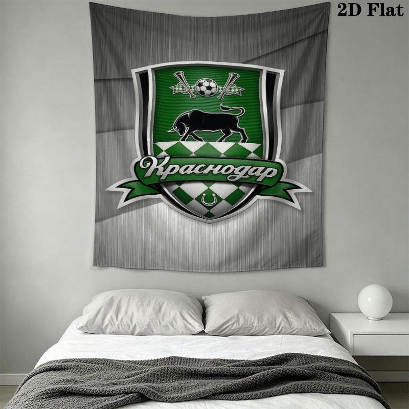 FC Krasnodar Fight Wall Hanging Printed Fabric Blanket Decorative Tapestries for Bedroom Living Room Home Decor