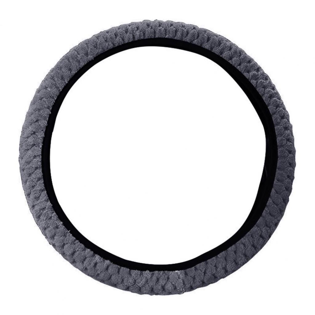 Универсальный зимний противоскользящий мягкий плюшевый защитный чехол на руль автомобиля