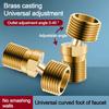 360° Rotatable Angled Curved Foot Angle Adjustment Shower Faucet Adapter Bathroom Hardware