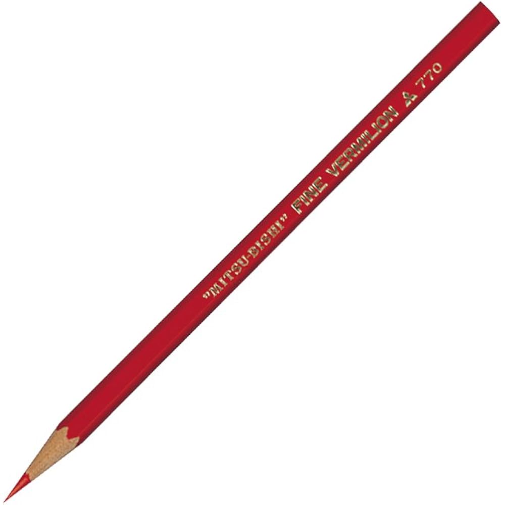 Mitsubishi Pencil Цветные карандаши Шестигранные 770 12 шт Киноварь K770
