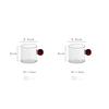 2PC 110ml Espresso Cups Small Cups Home Glass Ball Handle Coffee Cup Tea Water Cup Saucer  Steak Juice Bucket Table Decor