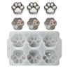 Силиконовая форма 6 Connect Cat Paw брелок эпоксидная смола форма DIY брелок кулон ювелирные изделия для подарка на день святого Валентина ремесло