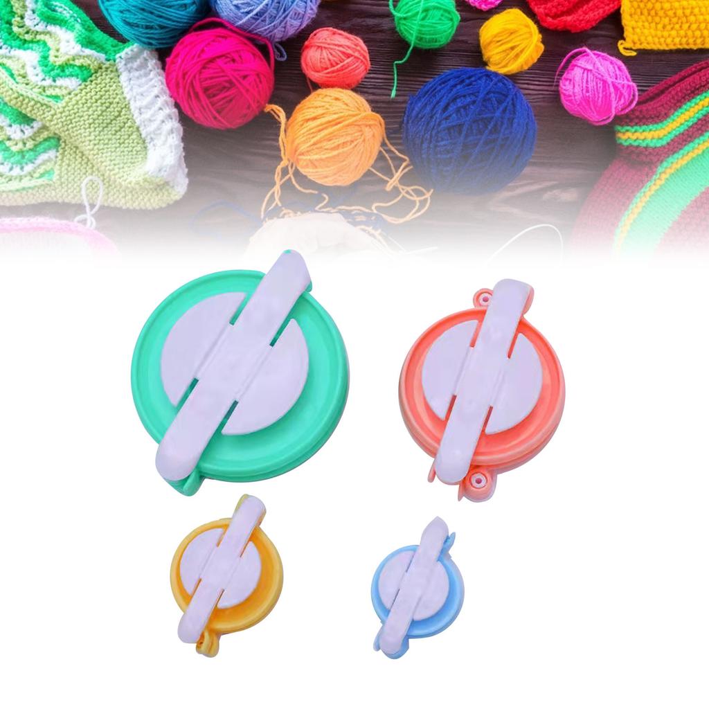 4 шт. набор инструментов для изготовления помпонов разных размеров для вязания своими руками из шерстяной пряжи