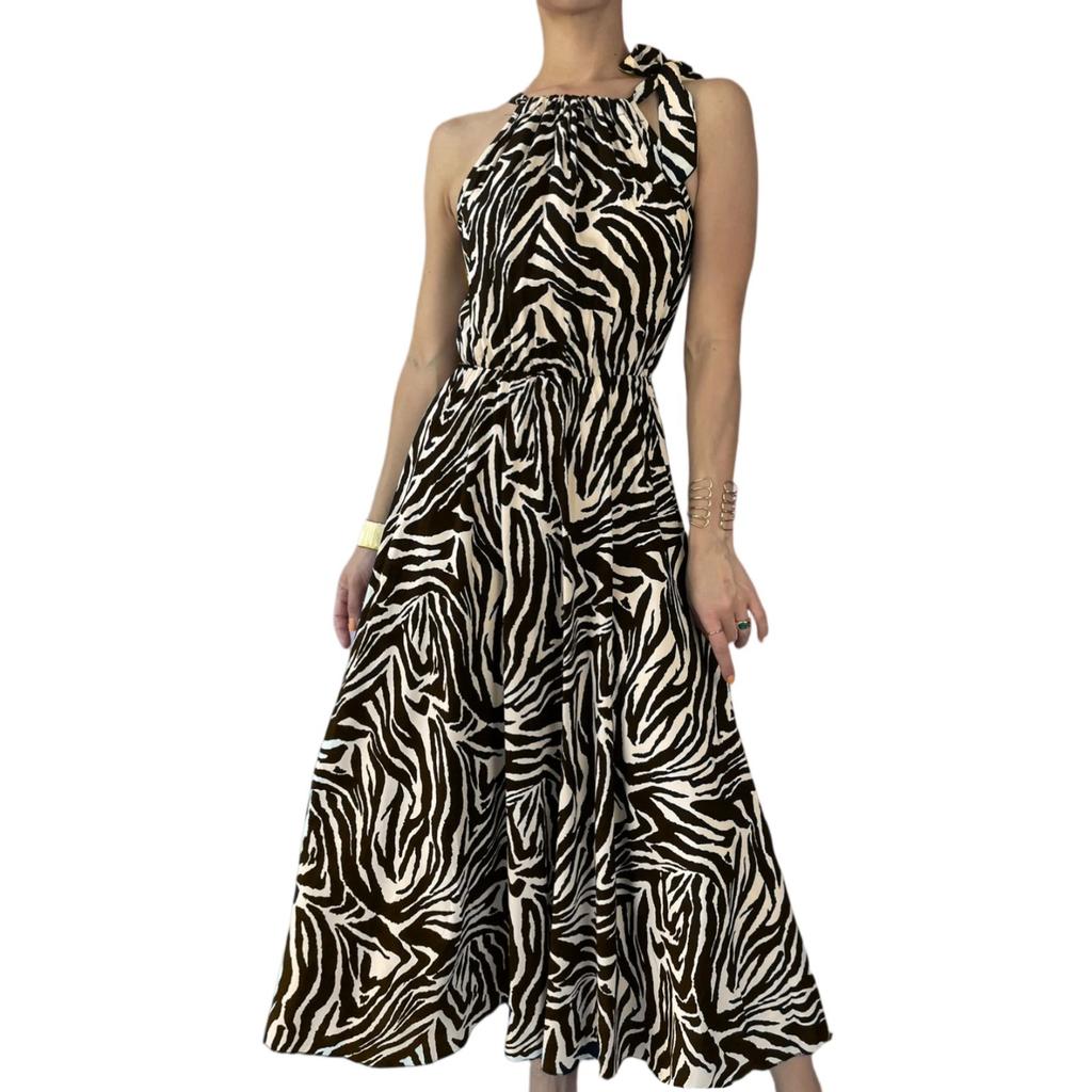 Летнее платье Женское длинное платье бохо для пляжа Элегантное платье макси Летнее платье-туника без рукавов