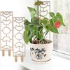 2Pcs Wooden Plant Trellis Creative Shape Easy Installation Indoor Outdoor Climbing Plants Support Trellis Garden Supplies
