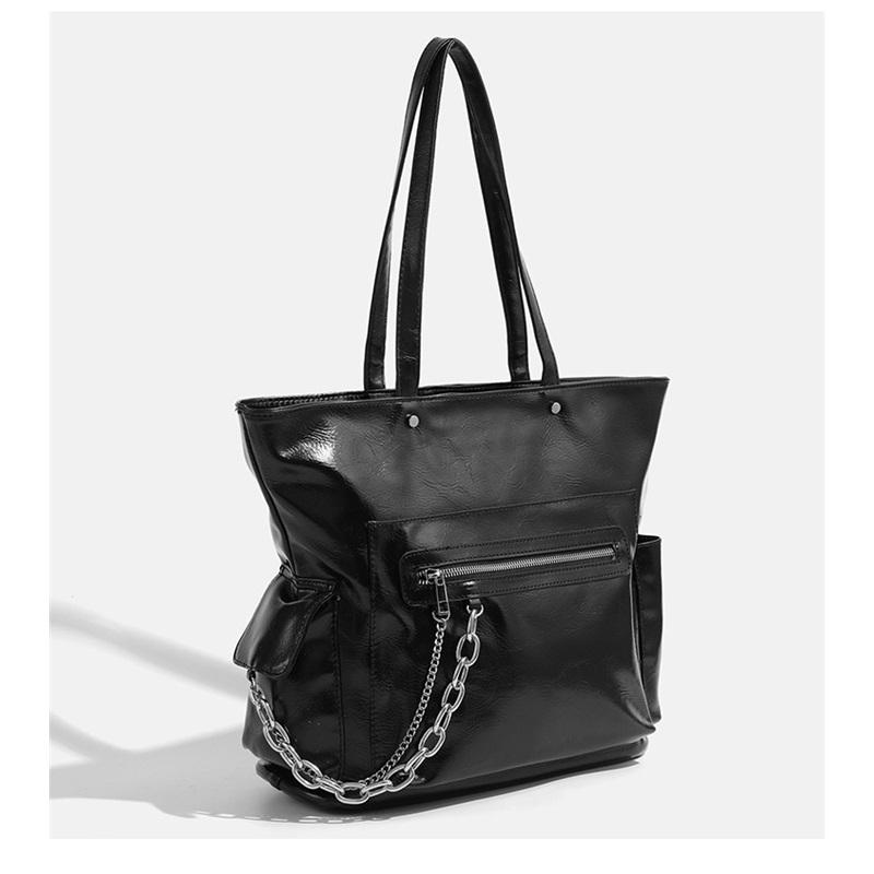 Niche design Zaobao high-quality simple shoulder bag large capacity student class commuting tote bag