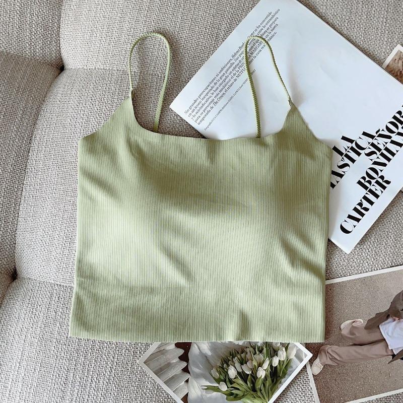 Простой и бесшовный дизайн, ощущение красивой спины, бюстгальтер One Pure Want To Take Breast Pad, открытая спина, маленький жилет-халтер для женщин, внутри топа