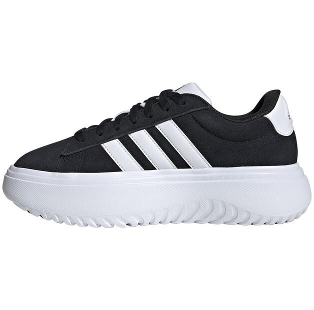 Adidas Grand Court Platform Suede Sneakers