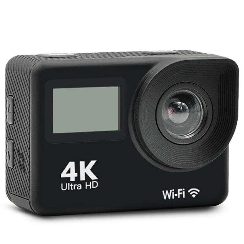 Уличная 4K 24FPS 16MP экшн-камера с двойным IPS-экраном, WiFi, водонепроницаемая, профессиональная спортивная DV-камера с креплением на шлем и пультом дистанционного управления, веб-камера