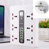Multi-port USB Power Strip with Extension Cord and UK Plug for Home Use