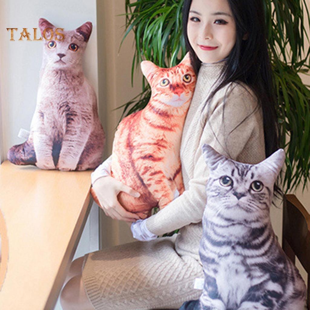Baby-k 50 см милая имитация трехмерной подушки для кошки с рисунком тигра плюшевая игрушка-кукла