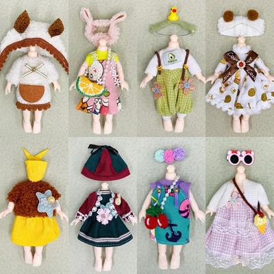 16-17 см Кукла Ob11 Модная Bjd Кукла Зимний Наряд Юбка Милый Набор Одежды Сменный Наряд Модная Одежда DIY Аксессуары для Кукол