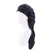 Women Long Oversized Elastic Satin Bonnet Sleeping Cap With Ribbon Breathable Sleeping Cap Turban Sleep Headwear Bandanas