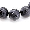 Sekihui Natural Stone Uncarved Emperor Dragon Onyx 20 мм AAAA Rank Large Beads Bracelet Beautiful Power Stone Natural Stone that shined in the black