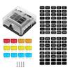 32V Car Boat 6 Way Blade Fuse Box Block Holder with Red LED Indicator