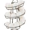 Egg Rack Spiral Storage Egg Skelter Deluxe Spiraling Dispenser  Basket Storage Space Multi-functional
