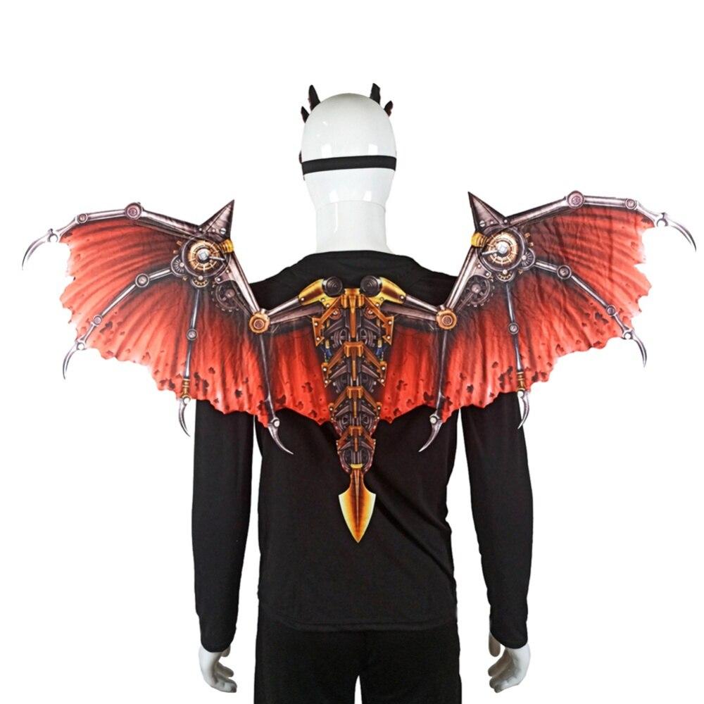 Halloween Dragon Mask Decoration Carnival Party Masquerade Steampunk Dress Up Decorations Set Adult Cosplay Face Mask