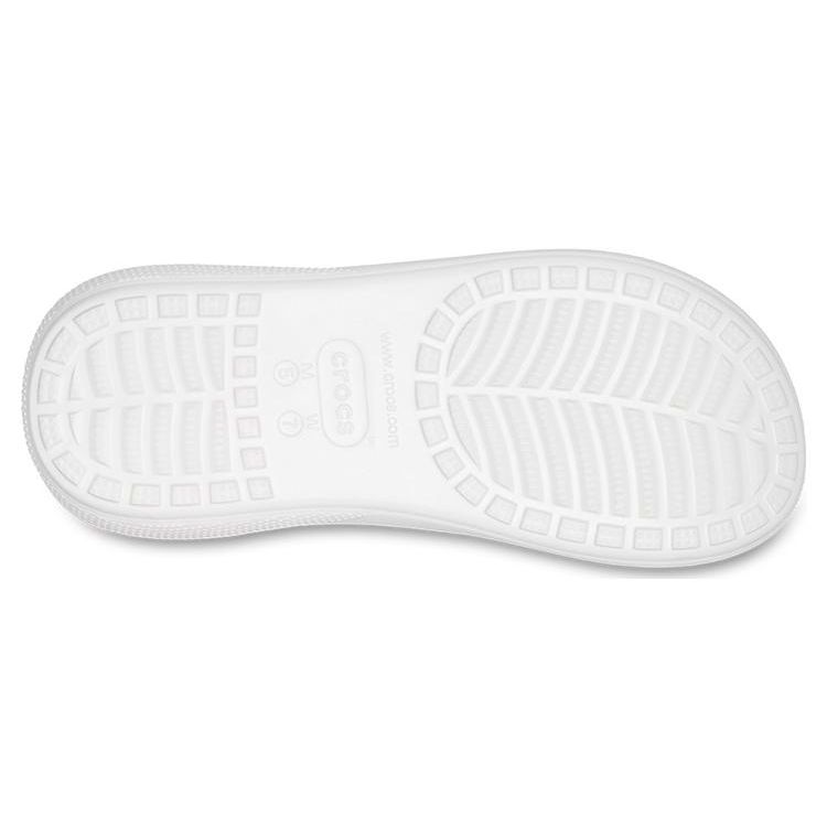 Crocs Casual Versatile EVA Anti-Friction Slide Sandals Women Sandals White 207670-100