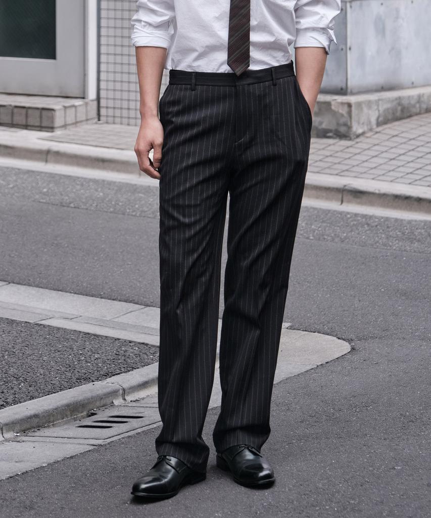 STCO Vibe Shift 90S Multi Stripe Slacks_Navy (Wide Fit)_Lepxb63Wtn