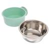 Stainless Pet Bowl Puppy Food Bowl Wall Hanging Pet Bowls Healthy And Durable 1Pack