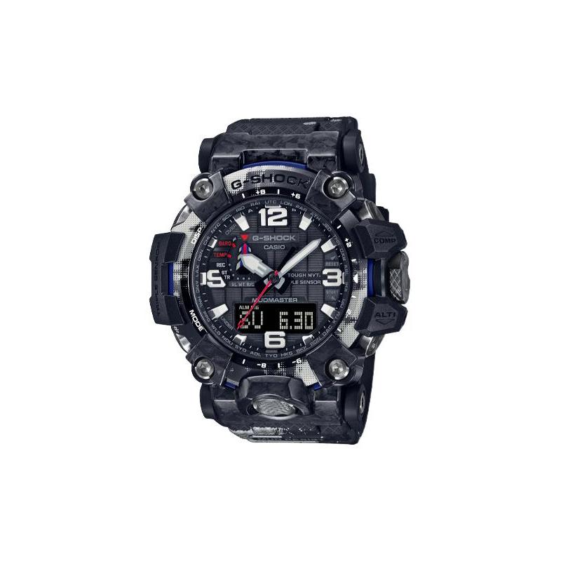 Casio Серия G-SHOCK Мировое время Пыле- и грязезащищенная конструкция Стандартный радиоволновой приемник Солнечный кварцевый механизм Ремешок из смолы GWG-2000TLC-1AJR