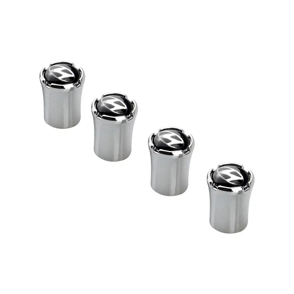 4pcs Car Accessories For Hyundai Elantra Sonata Genesis Azera Santa IX35 I20 I40 Accent Tucson Wheel Tire Air Valve Caps Cover E5