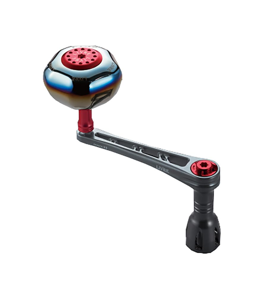 LIVRE 11227 Power 93 Shimano Right Handed Compatible with Size Gunmetal Plate Red G Spinning Reel Custom (Power 93) Handle, 18000~20000 Reels, +
