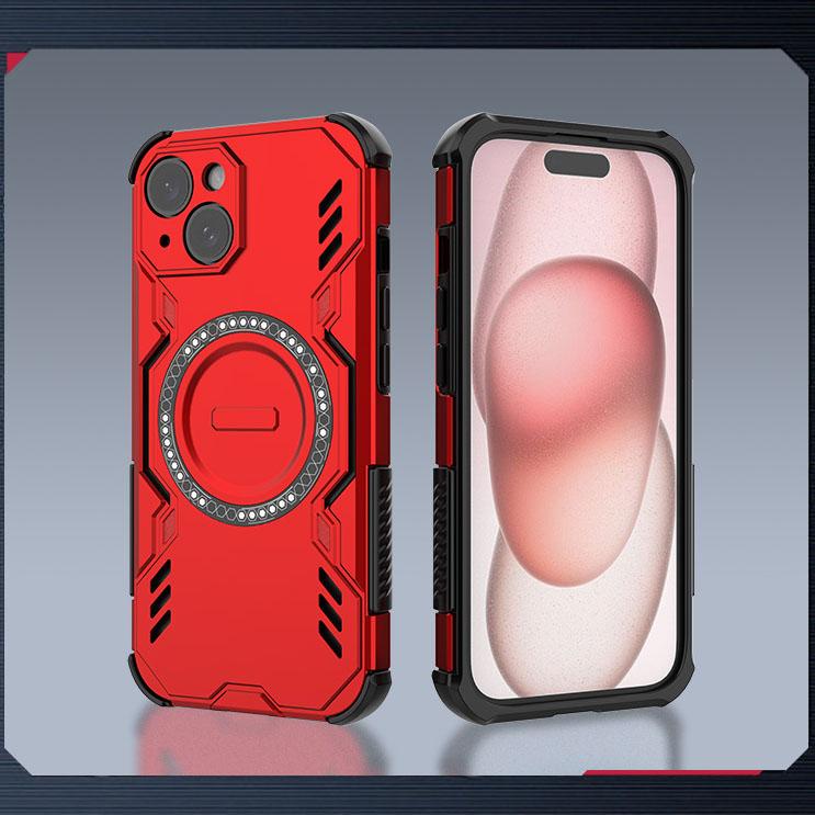 Жесткий магнитный чехол для телефона iPhone 15 16 Pro Max 16E Samsung Galaxy S25 Ultra A06 A16 A26 двухслойный прочный TPU+PC противоударный чехол для Redmi