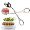 None-Stick Stainless Steel Meat Ballers Meat Baller Tongs Cake Pop Meatball Maker Ice Tongs Cookie Dough Scoop for Kitchen